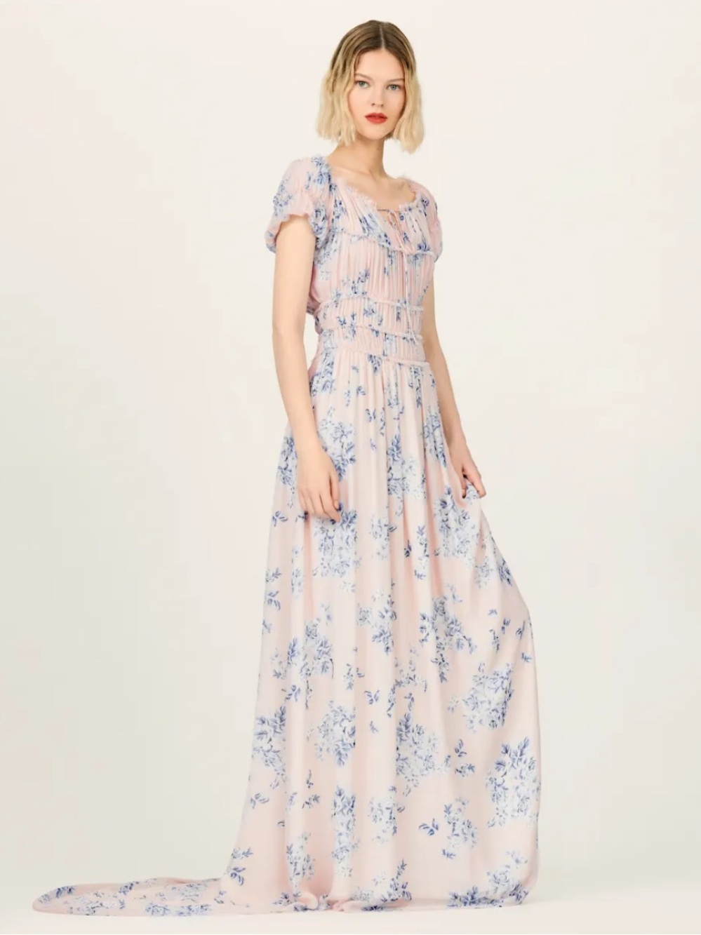 NWT The Collection by Reformation Lancaster Floral Silk Maxi Dress Hugo 8